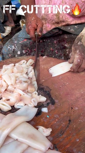 13K views · 81 reactions | SQUID 撚 | Fire Fish Cutting | Facebook