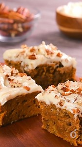 Carrot Blondies 🥕✨ | kiwilimón recipes