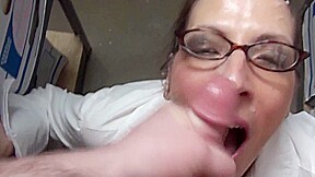 Marie Madison Gets Face Fucked in File Room