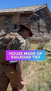 Have you ever seen a home built from railroad ties? #wyoming #ghosttown #abandoned #explore #fossil | Smoky Mountain Relic Room