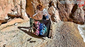 Summer Outdoor Adventure Leads To Hidden Beach Blowjob Surprise - XXXBP