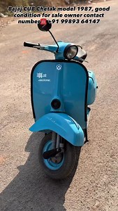 7K views · 195 reactions | Bajaj CUB Chetak model 1987 Very good condition for sale Owner contact number ☎️+91 99893 64147 | Mohd Mujeed Bhai | Facebook