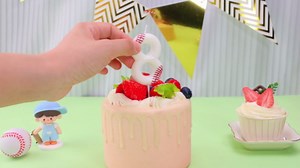 Baseball Number 1 Birthday Candles, Baseball Themed Cake Topper for Boys Girls, Cake Decorations for Birthdays, Sports Theme Party Supplies, Candles for Party Decorations