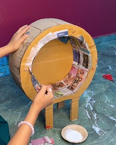 87K views · 318 reactions | Side table DIY idea using newspaper and cardboard _ Sister's idea #sidetable #making #deepscraft | Deep's CRAFT | Facebook