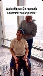 The Highest Chiropractic Adjustment Given on Earth‼️ Critical Atlas Adjustment on top of the Burj Khalifa, Dubai #drrahim #gonstead #chiropractor #worlds #highest #chiriopractic #adjustment #burjkhalifa #dubai #gonsteadwellness #reels #foryou #fyp | Dr. Rahim Salehmohamed