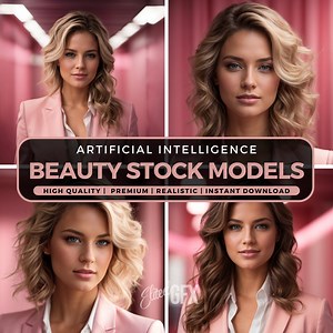 Beauty Stock Photo, Stock Model, Commercial Use, Make up Branding, Instant Download, Model Stock Photos, Business Stock Model, Easy to Use - Etsy UK