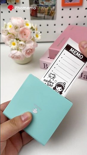 Print todo list, schedule, photos😍Fun gift for students & kids! 🔍Phomemo M02 mini sticker printer