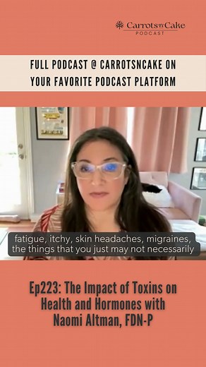 Is your body's "toxic load" negatively impacting your health and hormones? In this week's podcast episode, @keepitcleannaomi shares common symptoms to look for as well as specific chemicals and ingredients to avoid in your personal care and cleaning products. Comment below, and I'll send you over the link! | Carrots 'N' Cake
