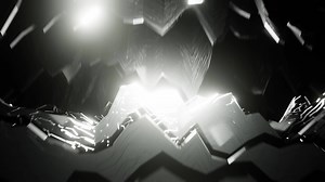 Black and White Rocky Cave