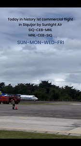 2.7K reactions · 406 shares | Today history was made, Today marks the 1st commercial flight in Siquijor by Sunlight Air bringing travelers closer to the island of mystique and natural beauty of Siquijor | Louie Cal's Seamans Channel | Facebook