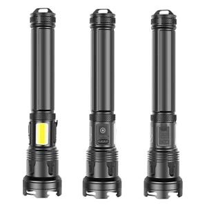 [Hot Item] Telescopic Hunting LED Torch 3000lm Powerful Zoomable Xhp110 Flashlight