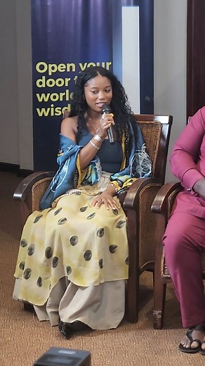2.7K views | #NKONKONSALIVE: Ghanaian Hollywood actress and Filmmaker Akosua Busia introduces her daughter, Hadar Busia, to share a few words during a press conference in Accra. | Nkonkonsa | Facebook