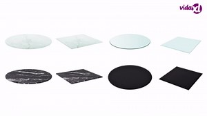 vidaXL Glass Table