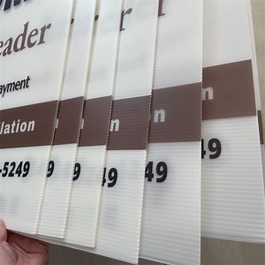 [Hot Item] Plastic Sign Board Birthday Vote Yard Signs Sheet Fluted Corrugated PP Plastic Hollow Sheets Lawn Signs