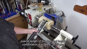 Simple Woodturning Tools Carbide Scraper, Shaping and Finishing Tool, USA Made (Negative Rake Rectangle Cutter/with 17" Foam Grip Handle)