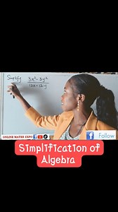 2.5K views · 85 reactions | Discover how best to simplify #algebra in this tutorial 殺 Online Maths Expo ♥️ #algebraic #AlgebraicExpressions #algebratutor #AlgebraHelp #precalculus #CollegeAlgebra #alevelmaths #gcsemaths #edexcelmaths #onlinemaths #viral #viralmath #onlinestudent #viralvideoシ #viralcontent #mathstutor #mathstudent #gcse #waec #jamb | Online Maths Expo | Facebook