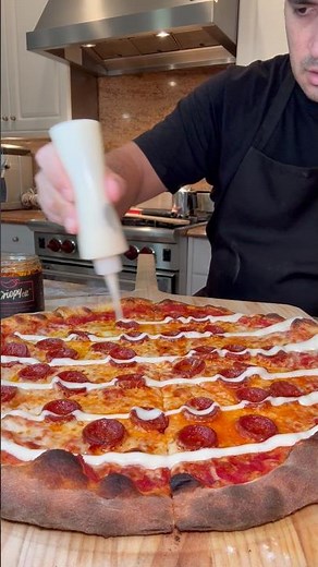 Pepperoni, ranch, hot crispy oil👌made in my home oven on my steel👌