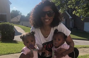'Stuck Like Glue': Erica Dixon's Twins Refuse to Leave Her Side In This Adorable Picture