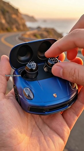 Sports Car Gear Shift Earbud Case