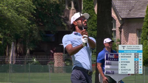 Akshay Bhatia | Round 2 | 15th hole | Shot 2 | 2025 FedEx St. Jude