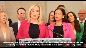 9.7K views · 261 reactions | This election is about the future. It is about hope and optimism. It is your opportunity to vote for strong leadership, positive change, and a commitment to work for all. On July 4th, Vótáil Sinn Féin X | Michelle O'Neill | Facebook