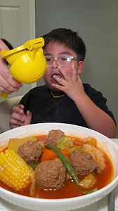#mukbang #caldodealbondigas #comidamexicana #caldos #eatingshow | caldo de albondigas