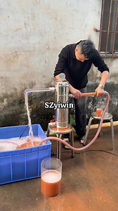 Demonstration of muddy water filtration effect. This is an ultrafiltration water purifier. The PVDF ultrafiltration membrane inside can be repeatedly washed and reused. The flow rate can be selected. #WaterPurifierManufacturer #PVDFUltrafiltrationMembrane #OutdoorFilter #MuddyWaterFiltration | Smile CN