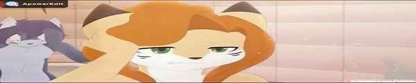 Furry girl gets fucked in the bath