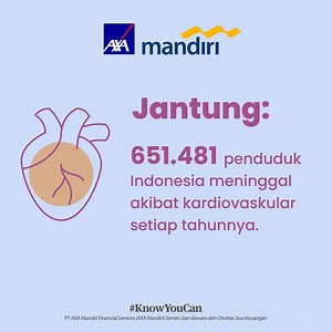 Penyakit jantung bisa datang kapan saja. AXA Mandiri memberikan perlindungan dengan jaminan berlimpah untuk Anda dan keluarga bersama Asuransi Mandiri Secure CritiCare, Perlindungan Jiwa dan Penyakit Kritis. | AXA Mandiri