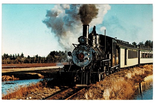 1960s Edaville Steam Engine Postcard, Railroad, Get Lucky Vintage - Etsy