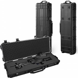 [Hot Item] Plastic Waterproof Gun Case Foam Insert Tool Case Trolley Gun Hard Case