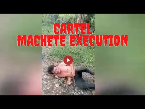 A Cruel Cartel Machete Execution | CJNG Sicario Mutilates Rival
