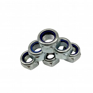 [Hot Item] DIN985 Hex Nylon Lock Nut with Zinc Plated Carbon Steel or Stainless Steel M48