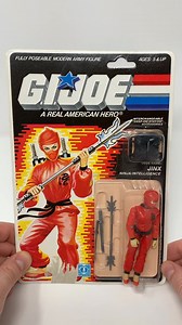 Check out my Jinx 👠 from GI Joe Series 6 in 1987. What was your favorite moment of hers? For me it was in the GI Joe movie when she fought Pythona 🐍 and when she trained with Beachhead coming in close second. #gijoe #hasbro #jinx #realamericanhero | Rare Action Figures