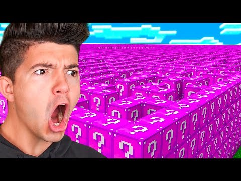 Minecraft PINK LUCKY BLOCK MAZE (Minecraft Lucky Block Mod) - w/PrestonPlayz