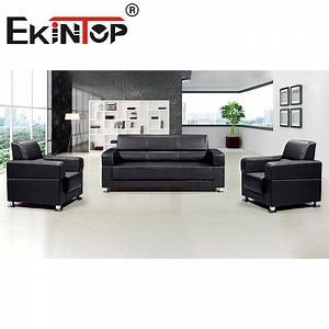 [Hot Item] Ekintop Antique Style Modular Reception 3 Seater Office Chair Sofa for Office