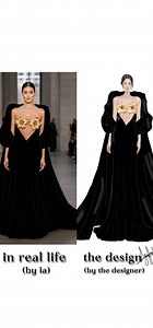 Black Dress: Golden Hibiscus Bodice, Puffy Sleeves - Etsy