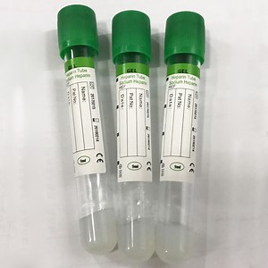 [Hot Item] Lab Glass Pet Green Gel Sodium Heparin Vacuum Tube