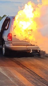 Jet Engine Minivan Ready For Takeoff At The Dragstrip! #FlyingCar #overlandtrack #dragrace #dragracinglife #dragracing #race #racing #minivan #customcar #customvan #fastcar #horsepower #explosion #jetengine #jet #flying | The Customized Ride