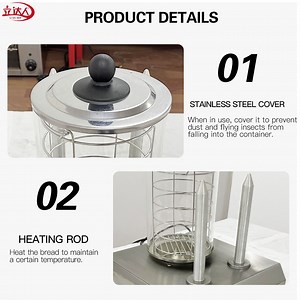 [Hot Item] Ld-311ey China Commerical Hot Dog Sausage Baking Steamer Grill Snack Maker