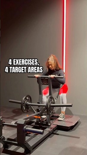 4 EXERCISES, 4 TARGET AREAS 🍑🔥 #gymequipment #fitnessmotivation #bootybuilder #glutesworkout