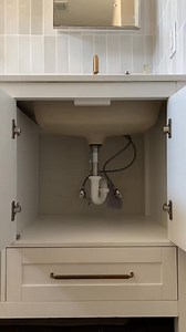 Under bathroom sink organization ✔️ #organization #organizedhome #organizedtiktok | Bymeghang