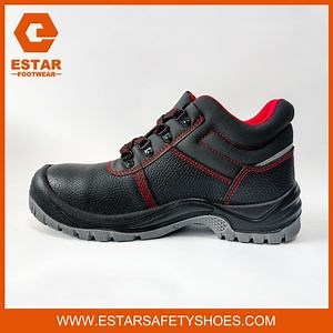 [Hot Item] Unisex High-Ankle Safety Shoe with PU Injection Sole, Working Men Safety Boot