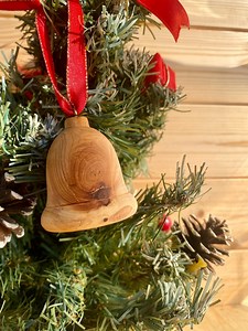 Wooden Christmas Bell - Christmas Tree Decoration - Handmade Craft Hanging - Tree Ornament - Turned Wood Gift - Etsy