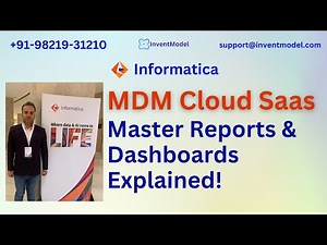 📊 Informatica MDM Cloud SaaS | Master Reports & Dashboards Explained!