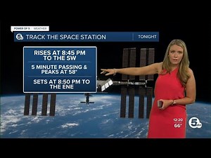 The International Space Station is visible tonight! Find out when & where to look...