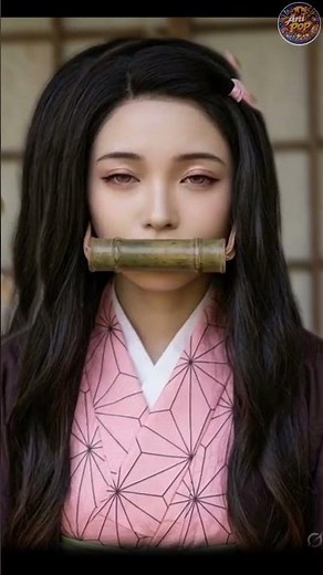 Nezuko in Real Life ⚡ Cute Demon Transformation (AI)#Nezuko #DemonSlayer #AnimeTransformation