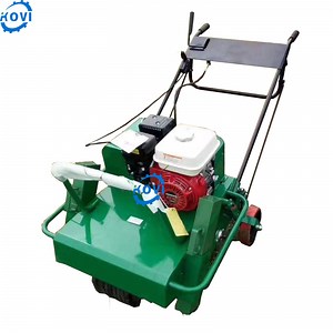 [Hot Item] Máquina de aireación de césped con picos ajustables automáticos para jardín, coring de césped