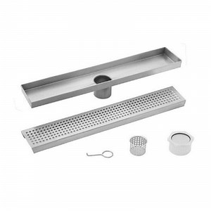 Bathroom Accessories Set Stainless Steel Invisible Shower Drain Shower Channel Linear Floor Drain