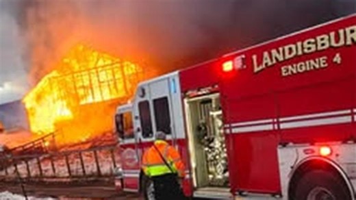 Perry County crews respond to pole barn fire